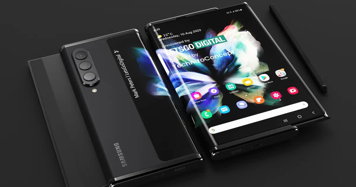 Samsung sắp tung ra điện thoại màn hình cuộn Galaxy Z Slide?