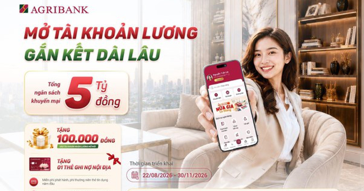 Nhận lương thuận tiện - Giao dịch dễ dàng - Tận hưởng nhiều ưu đãi cùng Agribank