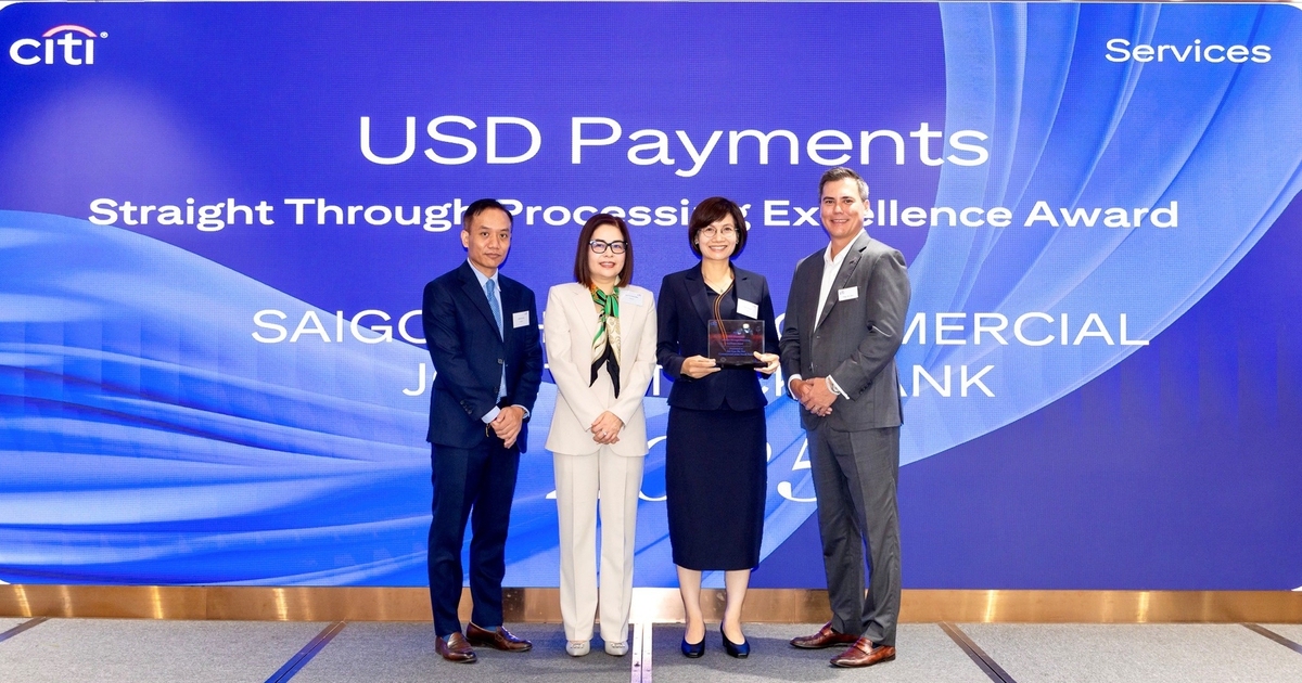 SHB nhận giải thưởng Chất lượng thanh toán quốc tế xuất sắc (STP Award) từ Citibank