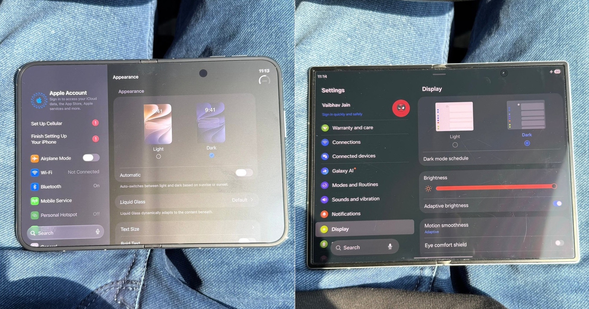 Samsung "châm chọc" lớp phủ nhám của màn hình iPhone Duo