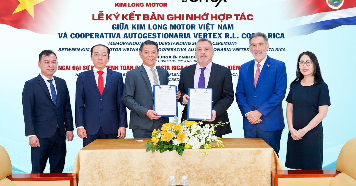 Kim Long Motor ký biên bản ghi nhớ với VERTEX R.L., hướng đến thị trường Trung Mỹ