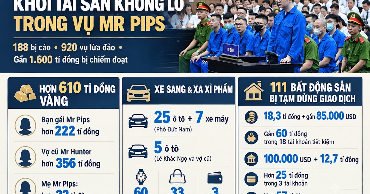 Vụ án Mr Pips: "Kho vàng" 610 tỉ, cả trăm siêu xe, đồng hồ, túi xách xa xỉ
