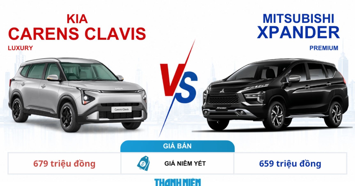 Xe 7 chỗ dưới 700 triệu: KIA Carens Clavis hay Mitsubishi Xpander đáng mua hơn?