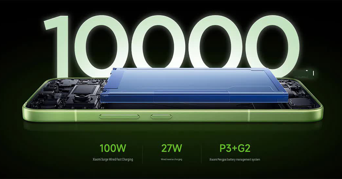 Xiaomi ra mắt Redmi K100 với pin 10.000 mAh