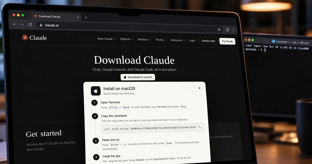 Tải ứng dụng Claude từ tên miền của Anthropic vẫn dính mã độc