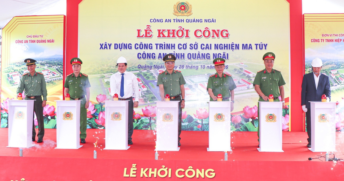 Công an tỉnh Quảng Ngãi xây dựng cơ sở cai nghiện ma túy 201 tỉ đồng