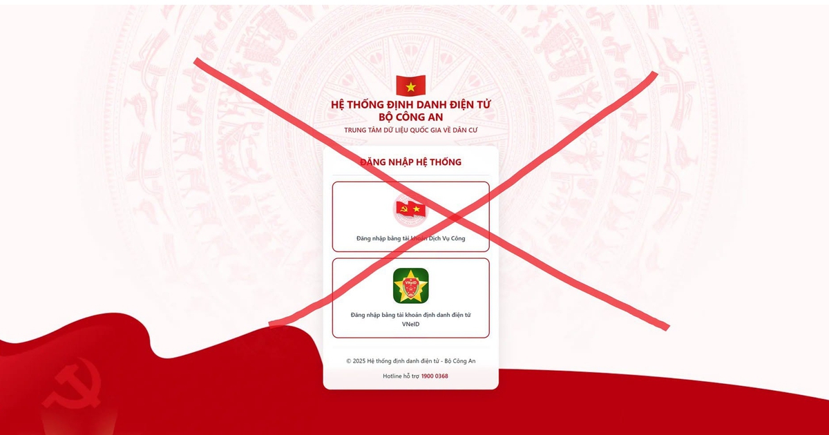 Cảnh giác bẫy lừa đảo từ website mạo danh hệ thống xác thực điện tử VNeID