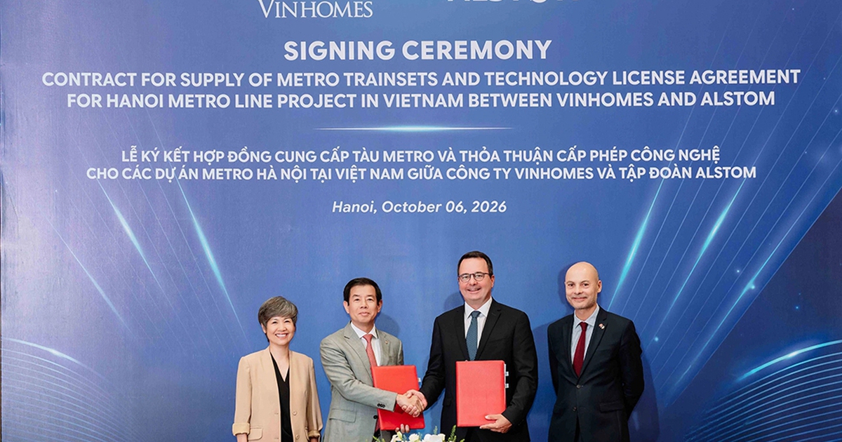 Vingroup hợp tác với Alstom cung cấp 200 đoàn tàu metro Hà Nội