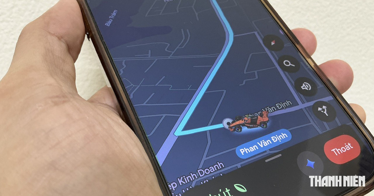 Biến mũi tên chỉ đường Google Maps thành xe đua McLaren