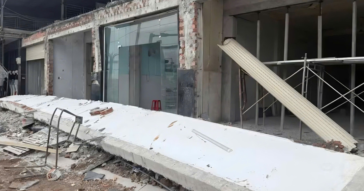 Sập ô văng trong lúc sửa nhà ở Đồng Nai, một công nhân tử vong