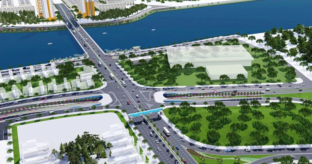 Đà Nẵng phân luồng giao thông phục vụ thi công đường dẫn lên cầu Hòa Xuân