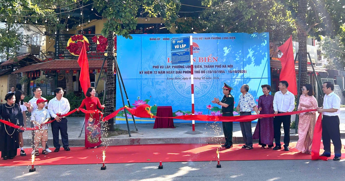 Hà Nội gắn biển đường phố mang tên thượng tướng Vũ Lập