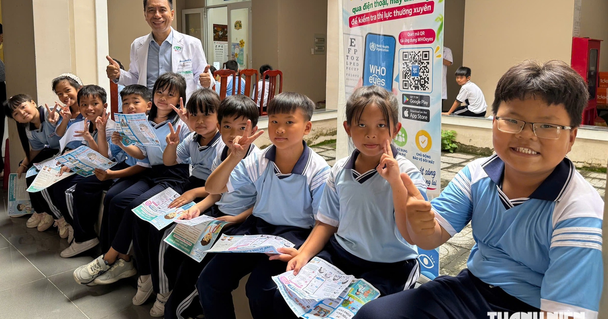 5.000 học sinh được sàng lọc tật khúc xạ, bệnh về mắt