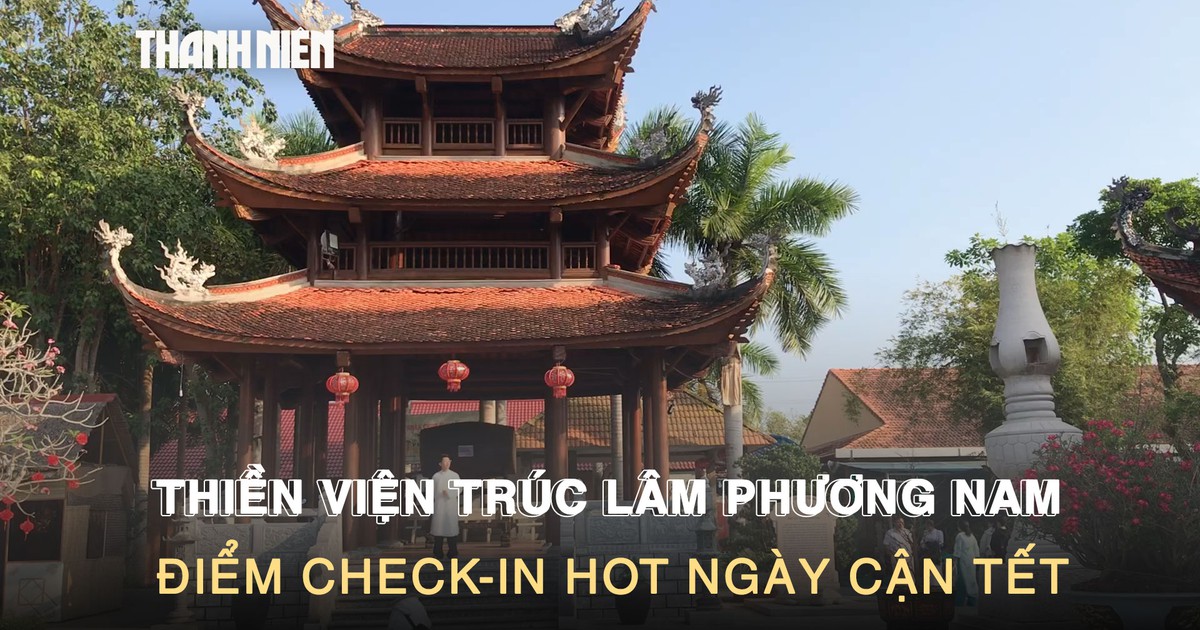 Giới trẻ miền Tây mê mệt ‘phim trường ảnh tết’ trong Thiền viện Trúc Lâm phương Nam