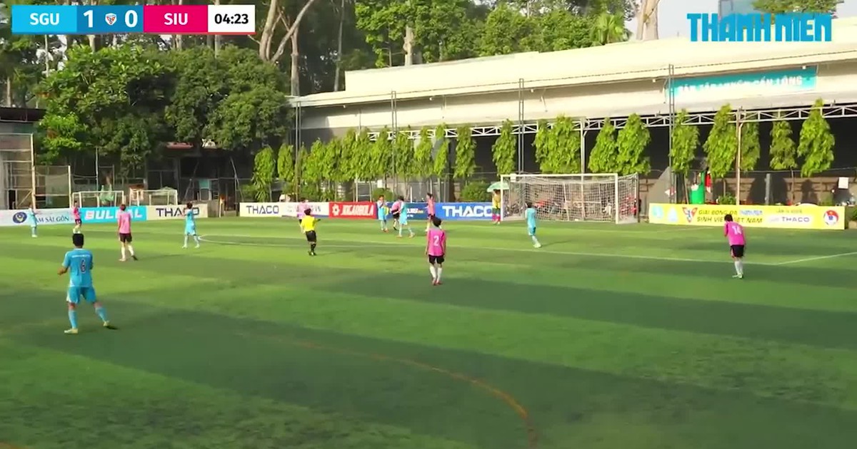 Highlight Trường ĐH Sài Gòn (SGU) 1-0 Trường ĐH Quốc tế Sài Gòn (SIU): Chắt chiu cơ hội