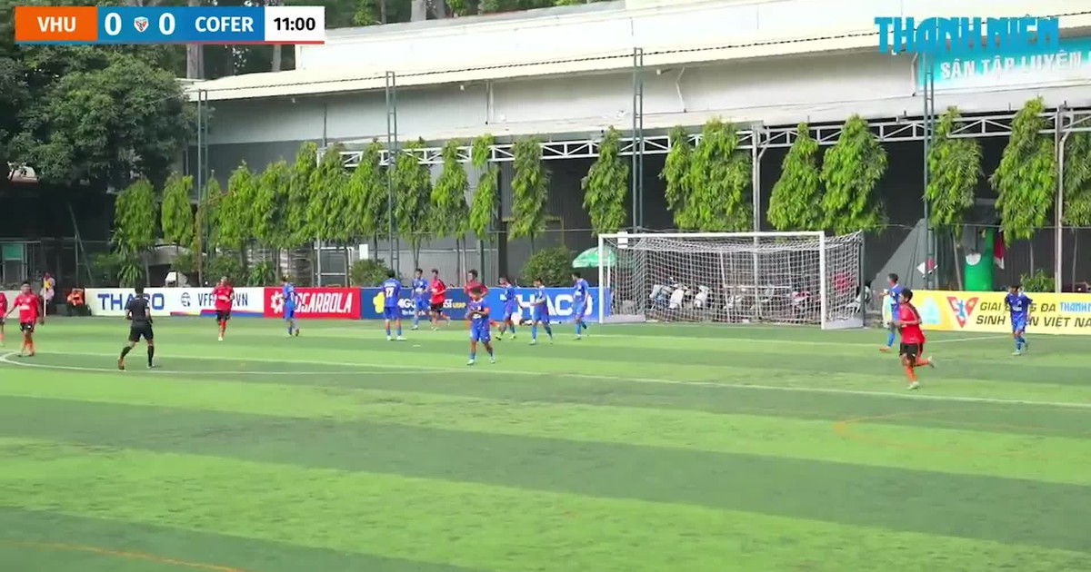 Highlight Trường ĐH Văn Hiến (VHU) 1-0 Trường CĐ Kinh tế Đối ngoại (COFER): Bản lĩnh lấy xuất play-off