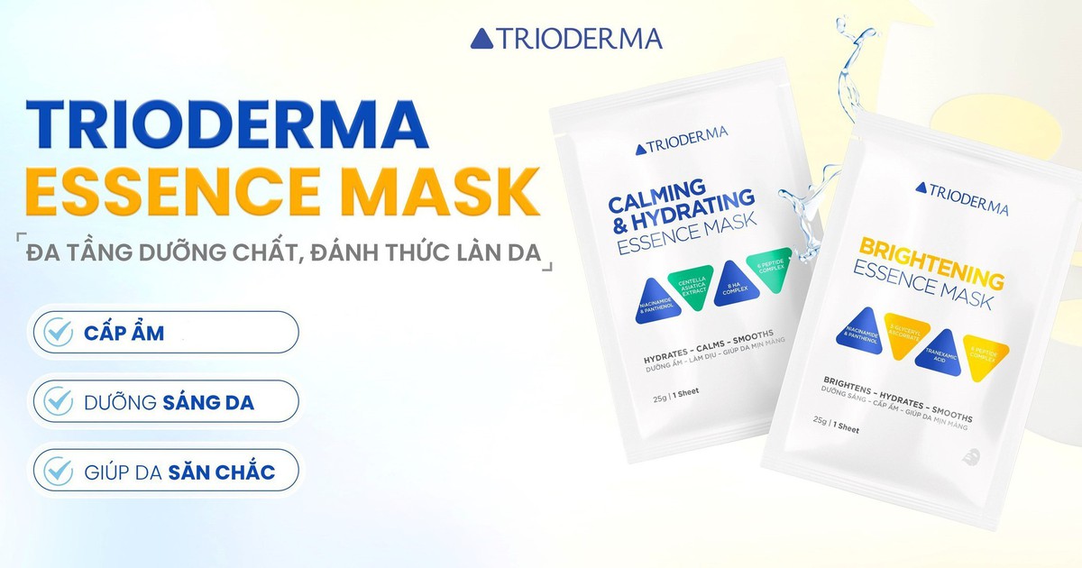 Mặt nạ Trioderma có tốt không mà đắp xong da căng mọng, bật tone trắng sáng?