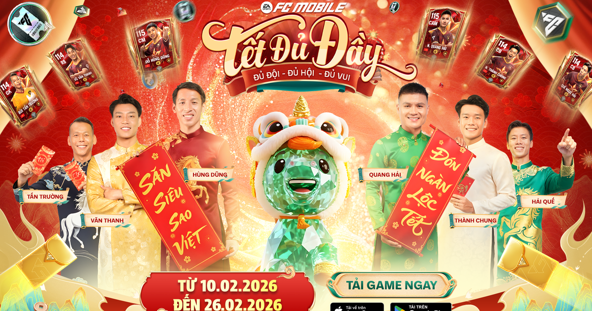 EA SPORTS FC Mobile Việt Nam tung sự kiện 'Tết đủ đầy': Lì xì 22.026 đá quý