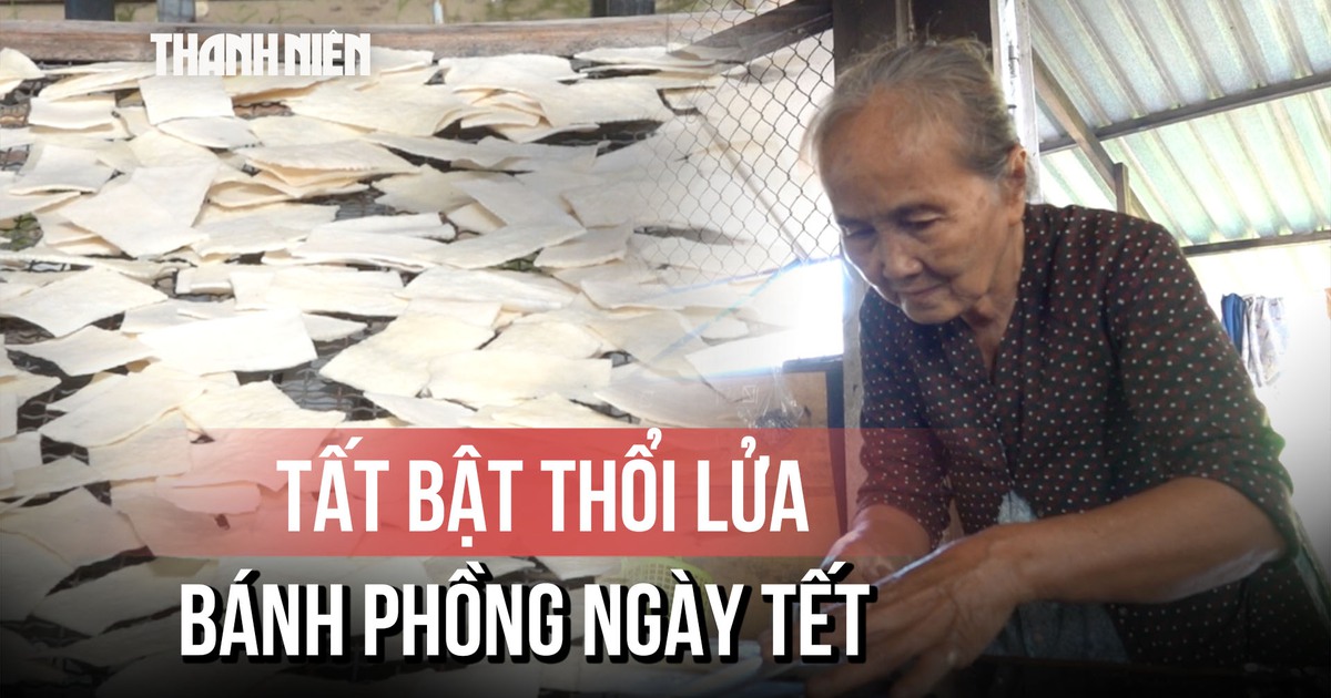Gia đình 3 đời giữ nghề bánh phồng truyền thống, tất bật vào mùa tết