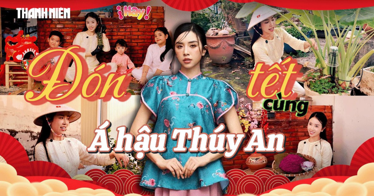 Thăm vườn rau sân thượng và nấu bánh tét cùng Á hậu Thúy An