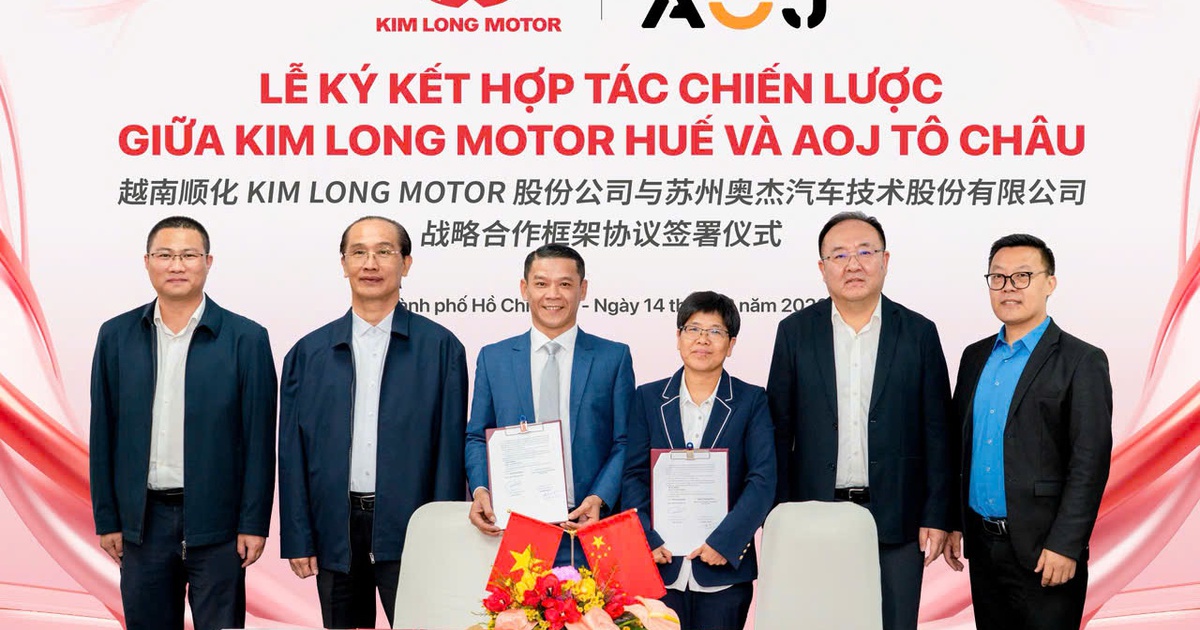 Kim Long Motor và AOJ Tô Châu hợp tác chiến lược sản xuất, kinh doanh ô tô
