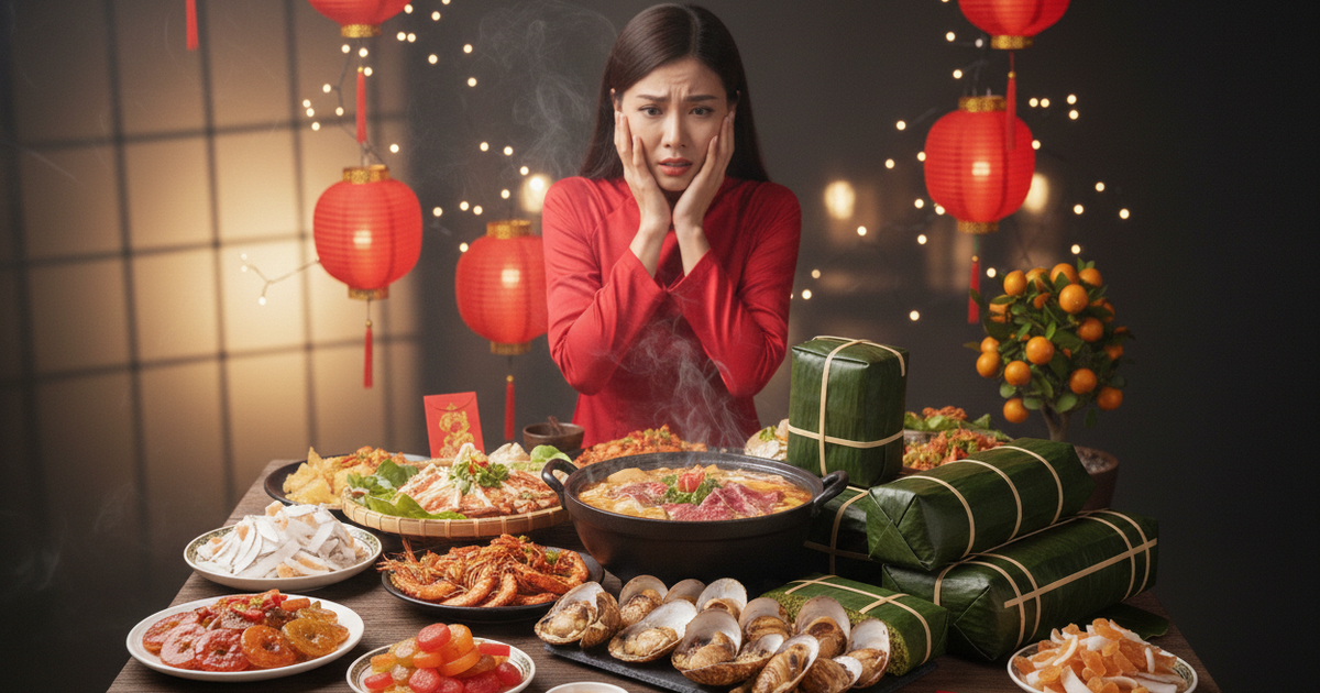 6 mẹo đơn giản để tránh tăng cân trong dịp tết