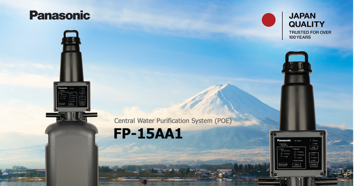Lọc nước tổng đầu nguồn Panasonic chọn ra mắt tại Việt Nam đầu tiên trên thế giới