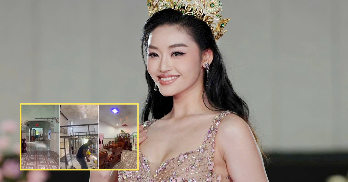 Hoa hậu Yến Nhi sửa nhà cho ba mẹ ở quê