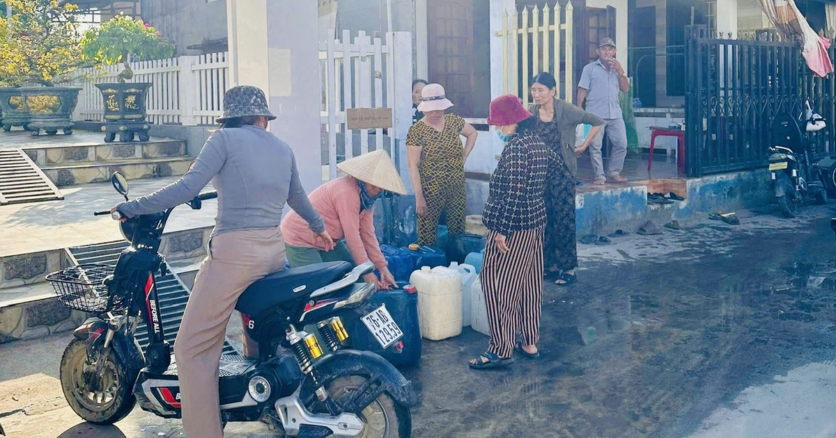 Cả xóm ở Quảng Ngãi 'đi hội' xin nước sạch ngày 29 tết, một điều rất lạ