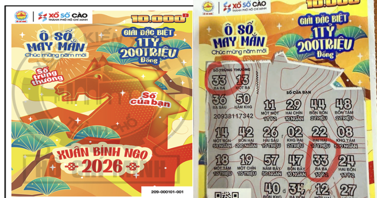 May mắn Tết Bính Ngọ: Một người trúng độc đắc 1,2 tỉ đồng xổ số cào TP.HCM