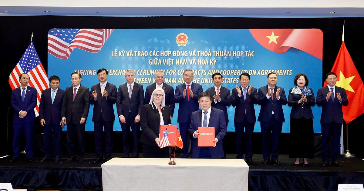 Vietjet ký các thỏa thuận hợp tác trị giá 6,3 tỉ USD với các đối tác Mỹ