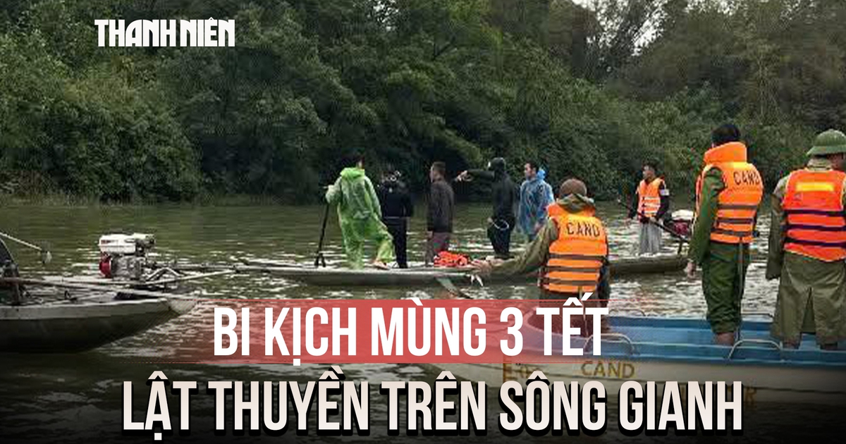 Bi kịch mùng 3 tết: 7 người cùng một gia đình lật thuyền trên sông Gianh