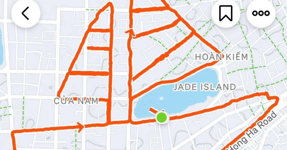 Chạy bộ vẽ chiếc thuyền, chúc năm mới 'thuận buồm xuôi gió'