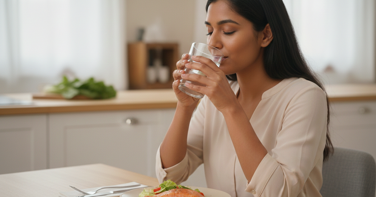 Vừa buông đũa đã rót ly nước: Chuyên gia giải thích điều bất ngờ