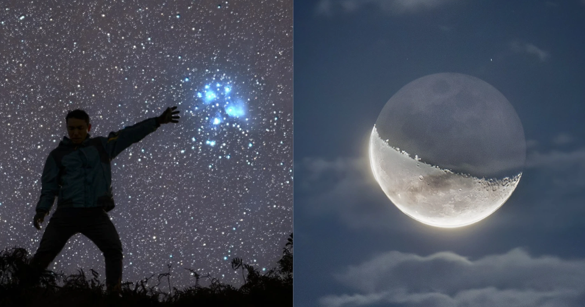 Người Việt nhìn lên trời tối nay 24.2: Trăng thượng huyền gặp 'bảy chị em'