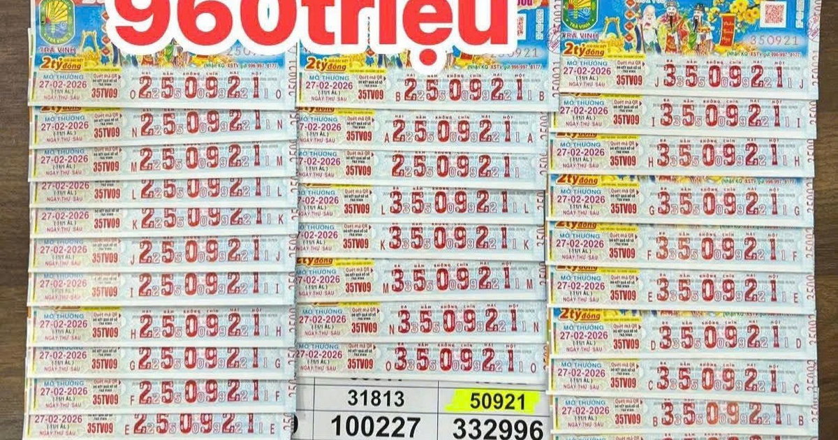 Xổ số miền Nam: H&agrave;ng loạt v&eacute; tr&uacute;ng đ&agrave;i Tr&agrave; Vinh, đại l&yacute; chờ người l&atilde;nh tiền