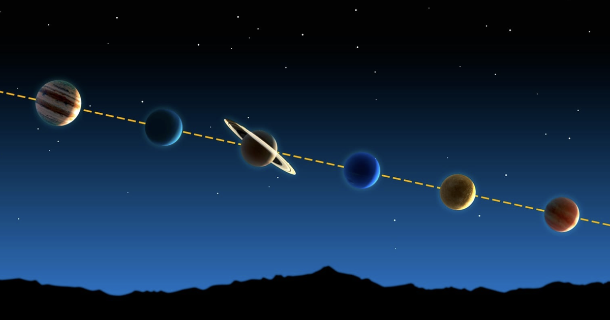 Mẹo quan sát 6 hành tinh diễu hành trên bầu trời Việt tối cuối cùng tháng 2.2026