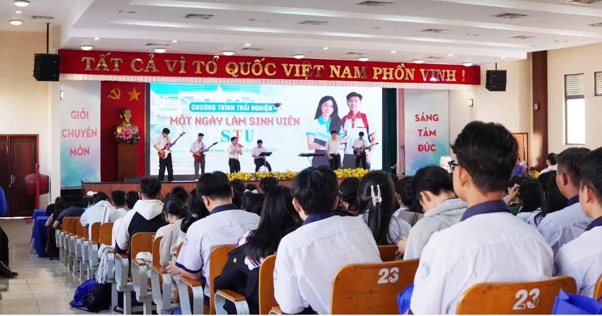 Trải nghiệm ‘Một ngày làm sinh viên STU’ tại trường Đại học Công nghệ Sài Gòn
