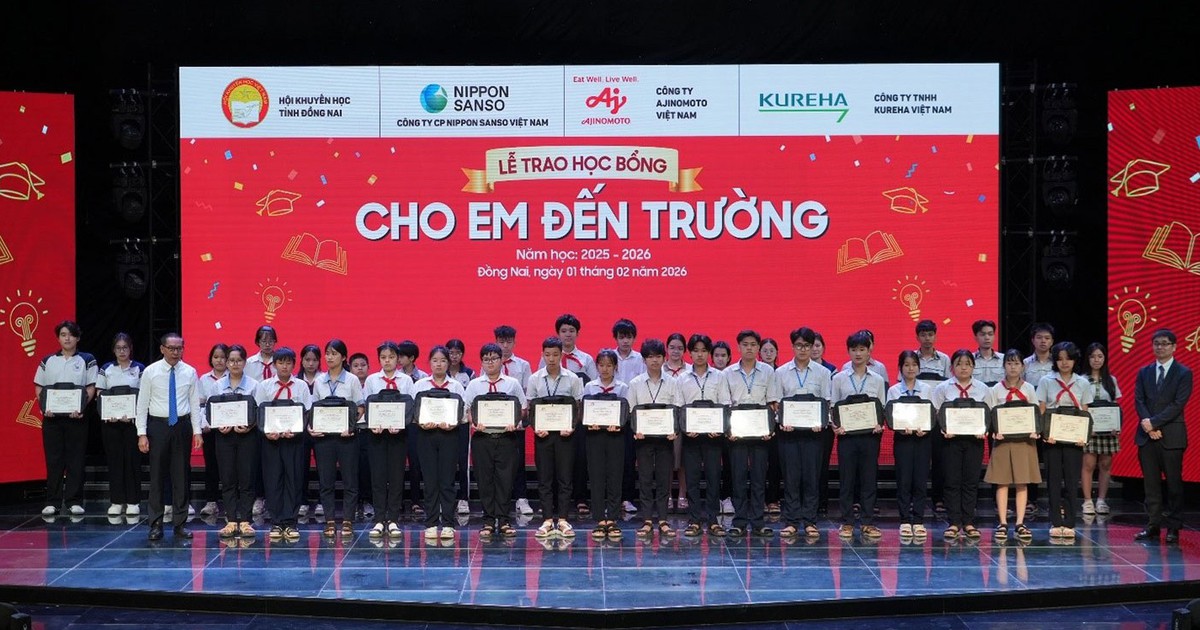 Ajinomoto Việt Nam và hành trình 22 năm ‘tiếp sức’ cho học sinh nghèo Đồng Nai