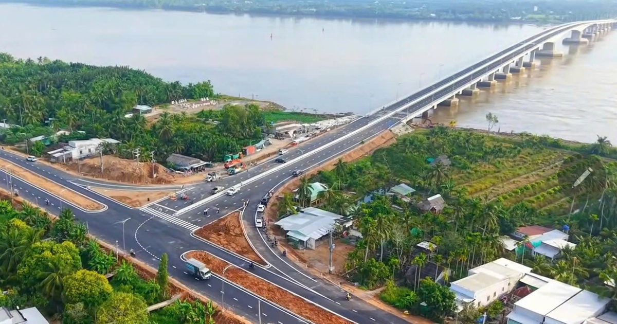 Cầu Đại Ng&atilde;i 2 được th&ocirc;ng xe tạm v&agrave; ch&iacute;nh thức ho&agrave;n th&agrave;nh ng&agrave;y 30.4