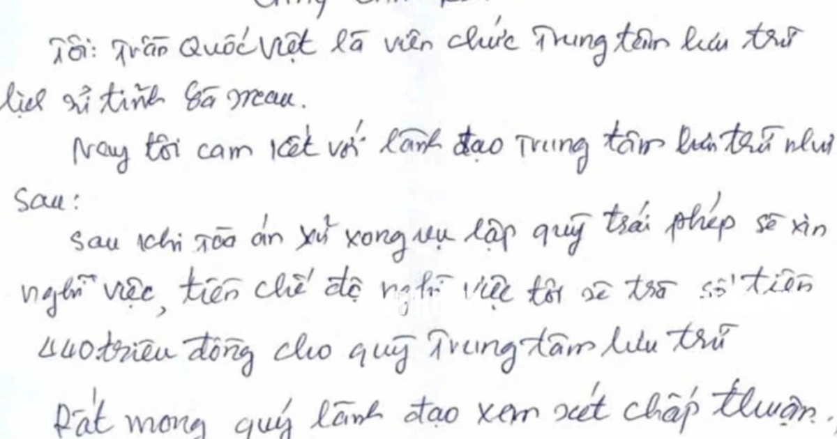 Sai phạm tại Trung t&acirc;m lưu trữ C&agrave; Mau: Cựu gi&aacute;m đốc chưa khắc phục xong