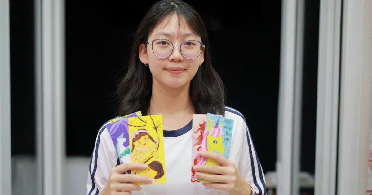 Nữ sinh tự thiết kế và bán gần 19.000 bao lì xì,....