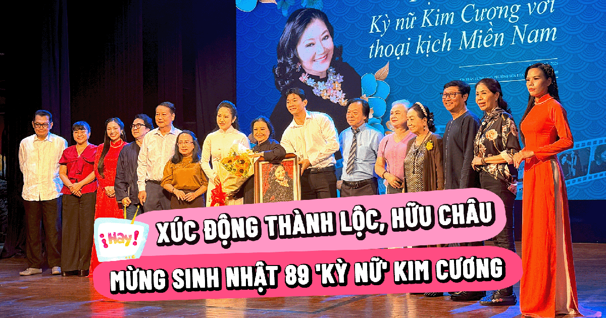 Nghệ sĩ Thành Lộc, Hữu Châu mừng sinh nhật 89 của 'Kỳ nữ' Kim Cương