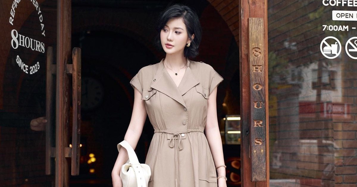 Trang phục tông màu be mang đến vẻ đẹp bền vững