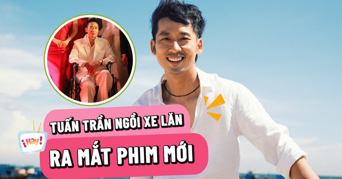 Tuấn Trần ngồi xe lăn ra mắt phim cùng Phương Anh Đào