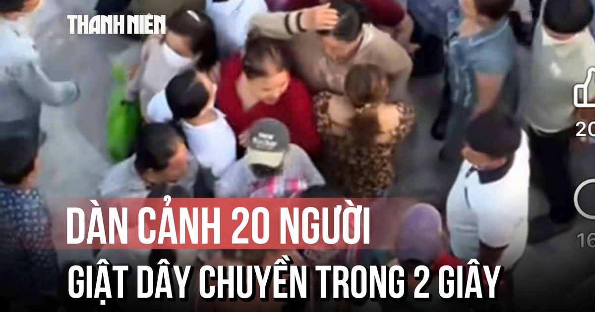 Cận cảnh nhóm người vây kín, dàn cảnh giật dây chuyền nữ du khách ở Cần Thơ