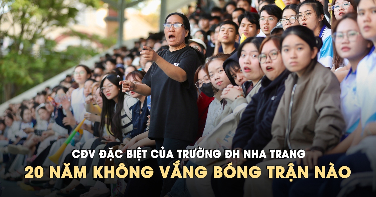 CĐV đặc biệt gắn bó hơn 20 năm, chưa từng bỏ lỡ trận nào của đội Trường ĐH Nha Trang