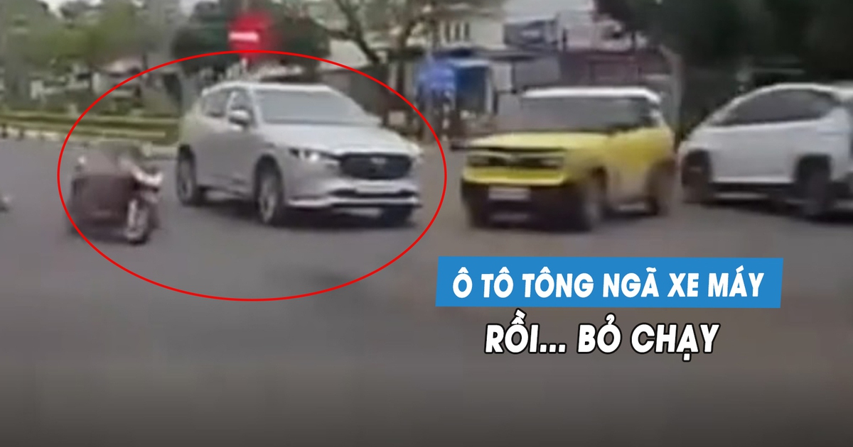 Bức xúc ô tô tông ngã xe máy rồi bỏ chạy, đề nghị phạt nghiêm