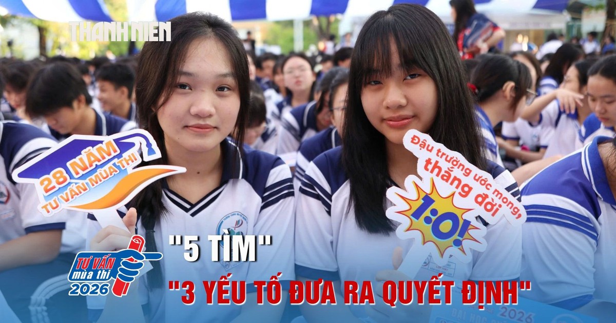 '5 tìm' và '3 yếu tố đưa ra quyết định' khi chọn ngành xét tuyển