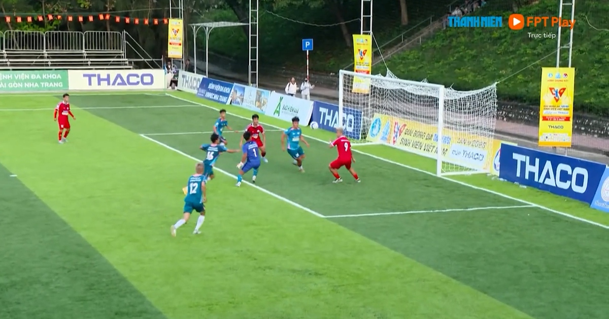 Highlight Trường ĐH Thủy lợi 0-0 Trường ĐH Sư phạm TP.HCM: Tân binh kiên cường giành điểm quý